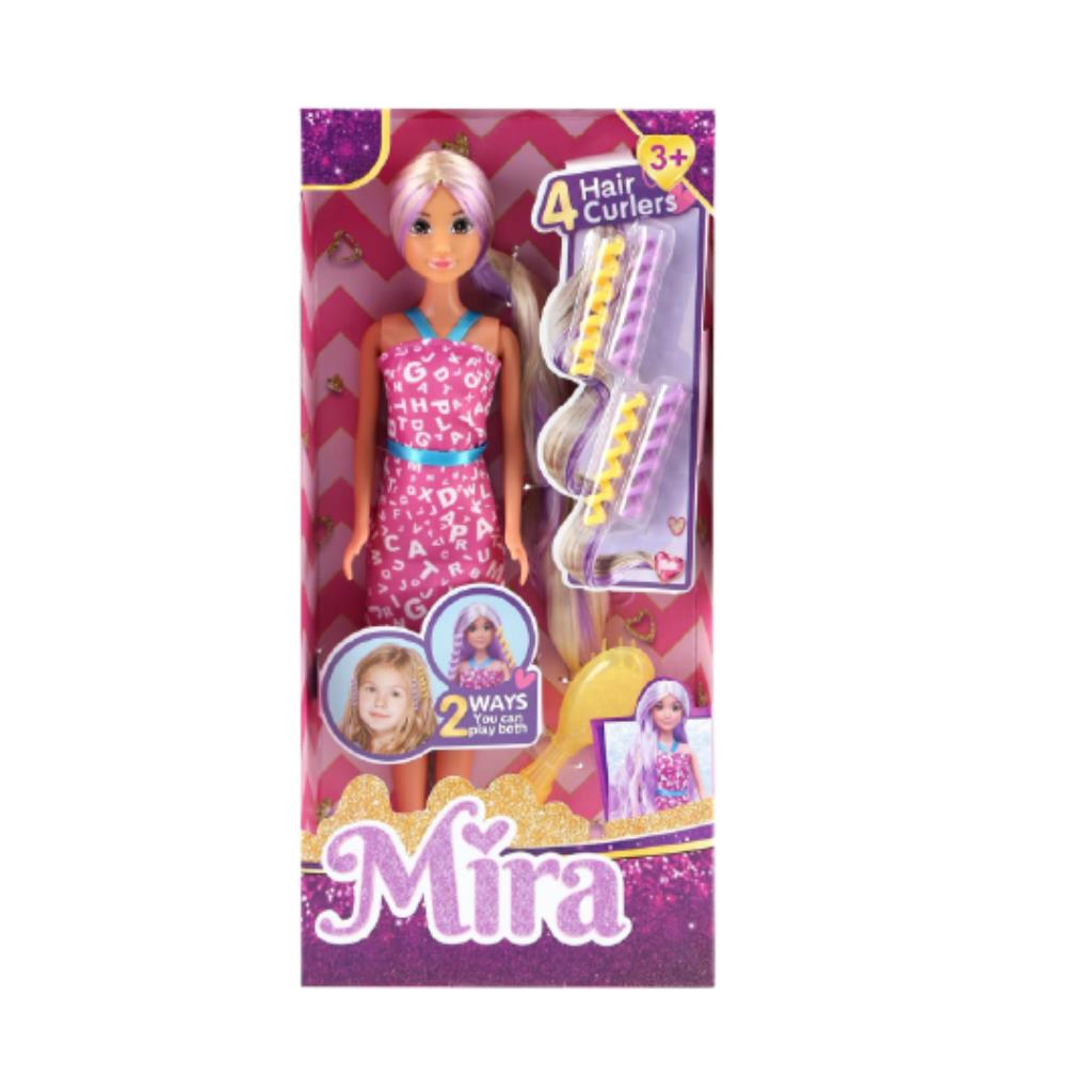 Mira Fashion Doll with Hair Curlers